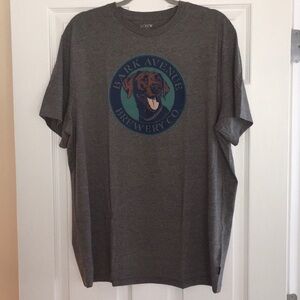 J. Crew Gray T-Shirt with Dog Graphic